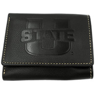 U-State Leather Tri-Fold Wallet Black